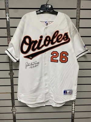 John Boog Powell MVP Signed Baltimore Orioles Russell Athletic Jersey JSA - Image 1 of 4