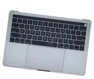 Macbook Pro 13" A1989 Mid 2019 Top Case w/battery 661-13159 Space Gray - Picture 1 of 2