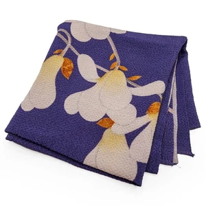 De Colección Japonés Furoshiki Floral Púrpura Profundo Seda Chirimen Obento: 68 X 71 cm - Imagen 1 de 3