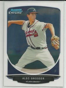 Alec Grosser Atlanta Braves 2013 Bowman Draft Chrome Prospect