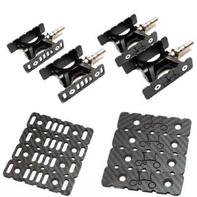 4pcs 3K Carbon Fiber Pedal Plate Pads for Brompton Folding Bike MKS Pedal - image 1 of 4