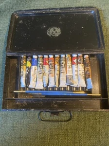 Winsor & Newton Künstler Ölfarben im antiken Etui. O591 - Bild 1 von 10