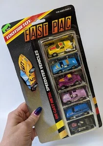 Vintage 1989 TOOTSIETOY 6-Piece Diecast Speedster Vehicles Toy Cars Set, SEALED! - Picture 1 of 2