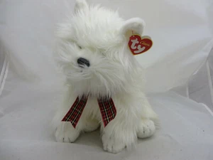 TY Classic 2001 MacDougal Scottie Hund Plüschtier Stofftier 12 Zoll weißer Welpe mit Etikett - Bild 1 von 3