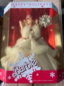 New NRFB Vintage 1989 Happy Holidays Barbie Doll Special Edition Christmas - Picture 1 of 2