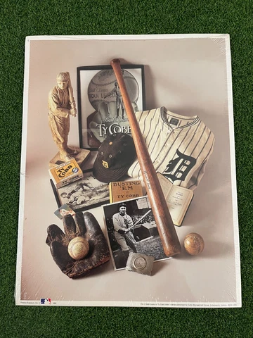 Official MLB Ty Cobb "The Georgia Peach" Collage No. 8 | 11 x 14  Poster Print Cover