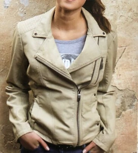 Damen Kunstlederjacke Bikerjacke Übergangsjacke - Bild 1 von 2