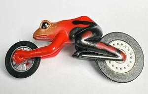 The Only One On eBay! Frog Motorcycle 3” Length Cycle Toy Amphibian Rare - Picture 1 of 11
