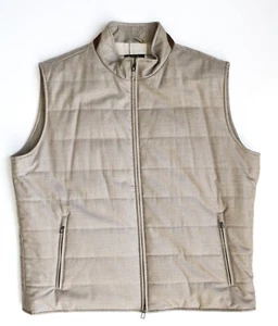 LORO PIANA 100% Cashmere Rain Storm System Padded with Suede Trim Vest 3XL XXXL - Picture 1 of 15