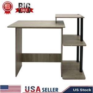 Multi-Purpose Student Desk Computer Writing Table w/Storage Shelve Home Office - Picture 1 of 6