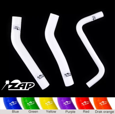 Silicone Radiator Hoses Pipes Kit For Honda 2006-2014 TRX450R TRX450 ZAP White - Image 1 of 4