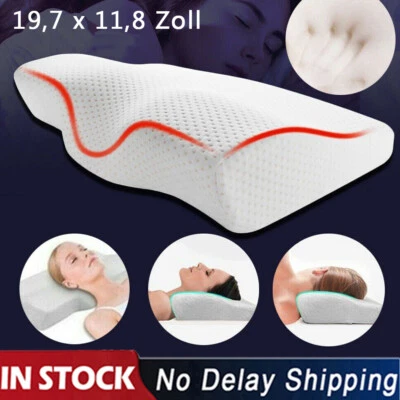MARKENLOS Memory Foam Kopfkissen Nackenkissen Orthopädisch für Seiten,Rücken,Bauchschläfer
