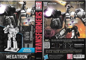 Transformers Megatron Figura Metal Tierra 3-D Corte Láser Acero Modelo Kit SELLADO - Imagen 1 de 7