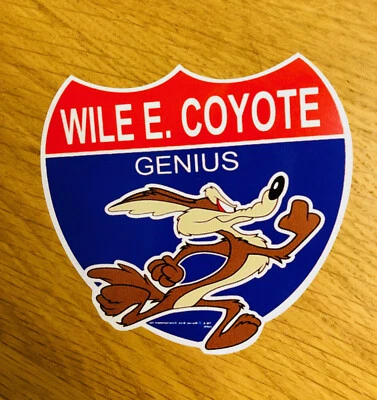WILE E COYOTE Aufkleber Sticker Road Runner Super Bird Plymouth V8 US Cars Mi053 - Bild 1 von 2
