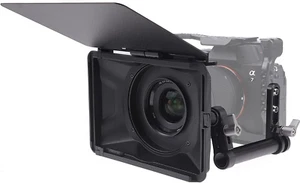 Mini Matte Box, leichte Matte Box 15mm Rutenstütze mit Top Flagge für DSLR Mir - Bild 1 von 6