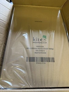Kite Clear Polythene Bags 300 X 450mm 400Gauge 2 Boxes Of 250 - Picture 1 of 6