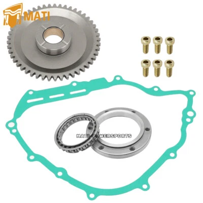 Starter Clutch 49T Gear Bearing w/Gasket for Yamaha Grizzly 550 700 Rhino 700 - Image 1 of 4