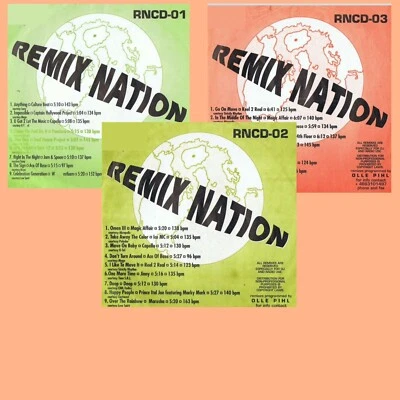 Remix Nation Issues 1,2,3 SEALED DJ Remixed CDs FREE REMIX CD W/PURCHASE - Image 1 of 4