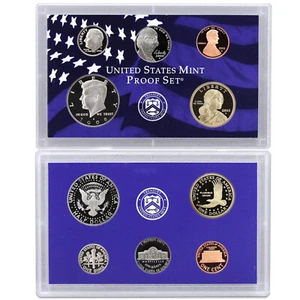 2008 S Partial Proof Set Kennedy Dime Nickel Cent Dollar CN-Clad US Mint 5 Coins - Picture 1 of 6