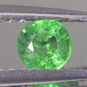 0.44CT MAGNÍFICO AA 4.3MM REDONDO SIN CALEFACCIÓN VERDE TSAVORITA GRANATE NATURAL - Imagen 1 de 3