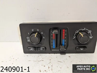 OEM 2007 GMC Envoy 4,2 L calentador aire acondicionado temperatura panel control interruptor Foto 1 de 4