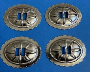 Lot of Four 2.25” Conchos for Leather Craft - Picture 1 of 3