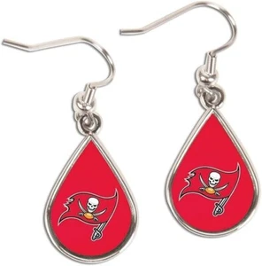 Tampa Bay Buccaneers Tear Drop Earrings NEW!! Free Shipping 1x2 Centimeters - Picture 1 of 2