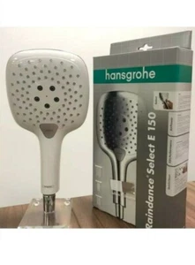 New Hansgrohe Raindance Select E 150 3jet hand shower , white/chrome - Picture 1 of 6