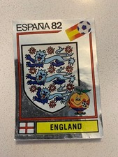 England Badge Panini Espana 82 World Cup Football Sticker #238 CUT OUT