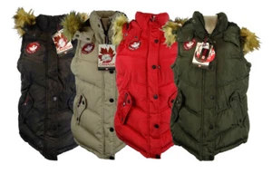 Canada Weather Gear Women's Hooded Puffer Vest - Available in Multiple Colors! - Picture 1 of 42
