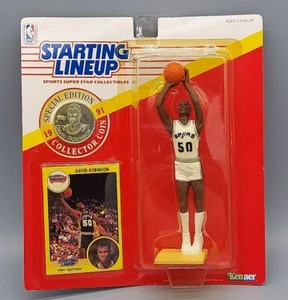 1992 Starting Lineup David Robinson San Antonio Spurs Figure, Card, and Poster - Imagen 1 de 9