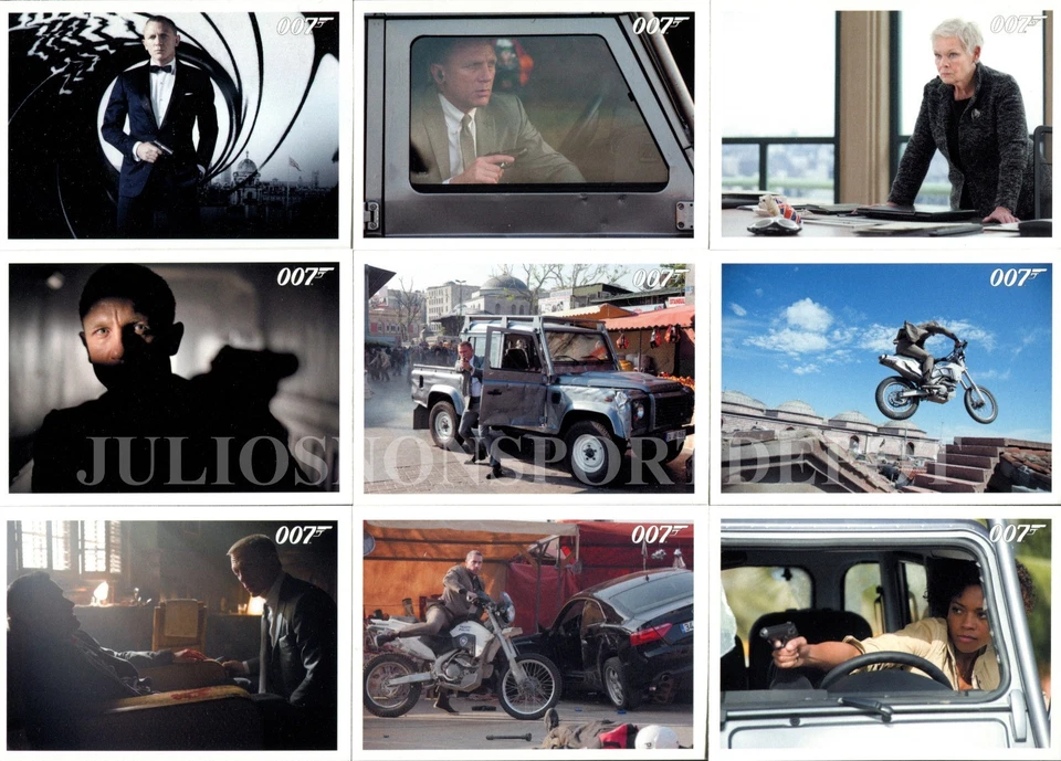 JUEGO COMPLETO DE TARJETAS BASE AUTÓGRAFOS Y RELIQUIAS DE JAMES BOND 2013 PELÍCULA 110 SKYFALL Foto 1 de 1