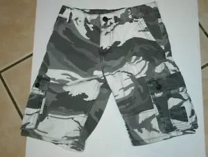 Wrangler shorts boys 8 cargo regular youth24 x 9 camo gray black - Picture 1 of 10