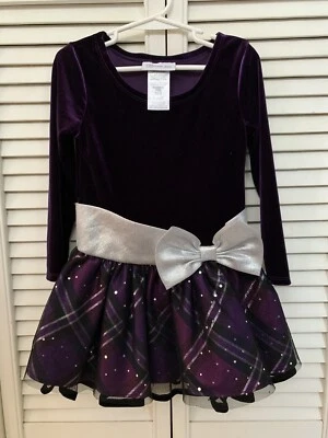 Bonnie Jean Dress Girls Size 4t Faux Fur - Image 1 of 2