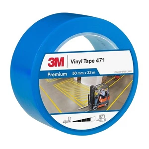 3M 471 Weich PVC Klebeband 50 mm Zierlinienband Konturenband 33m Gelb Blau - Bild 1 von 6