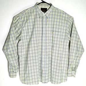 Rivers Smart Casual Green/Blue Check L/Sleeve Shirt Size XXL Pit to Pit: 69 cm. - Picture 1 of 9