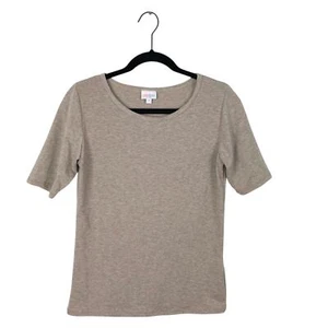 Camicia Lularoe con collo a scoop abbronzata in erica taglia media - Foto 1 di 4