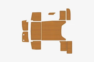 Jeanneau Cap Camarat 635 2010 cubierta de teca marina piso de bote de espuma EVA - Imagen 1 de 21