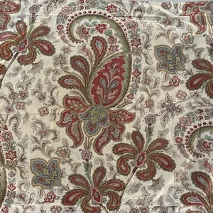 1 x Pottery Barn Charlie Paisley Organic Sham Standard Red 3 Available - Picture 1 of 9
