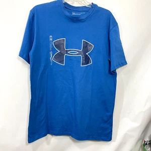 T-shirt Under Armour uomo blu medio grafica maglietta logo UA girocollo vestibilità ampia - Foto 1 di 9