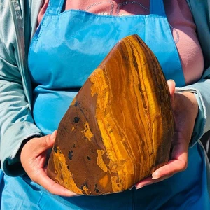 4.99LB Large Natural Tigers Eye Quartz Crystal Rough Mineral Specimen Healing - Picture 1 of 15