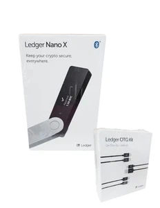 Ledger Nano X Crypto Hardware Wallet + OTG Kit Bundle- Factory Sealed/Brand New  - Picture 1 of 8