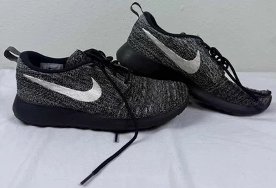 Nike Roshe One Black White Flyknit Women's Running Shoes Sneakers size 8 - Image 1 of 4