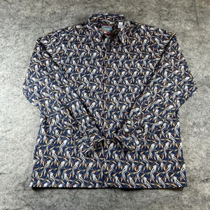 Reyn Spooner Joe Kealoha's Hawaiihemd Herren S blau Blumen tropische Vögel AOP - Bild 1 von 9