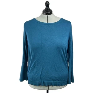 Lane Bryant Women’s Plus Size Dark Teal Crew Neck Sweater Size 26/28 - Picture 1 of 5