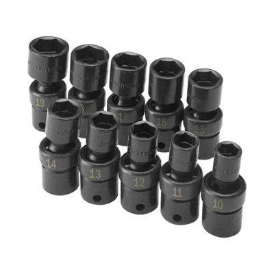 SK Tools 33351 3/8" Drive Metric Swivel Impact Socket Set 10 Pieces - Image 1 of 2