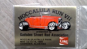 Daytona Trophy Noccalula Run VII Metal Plaque 1989 Street Rod - Picture 1 of 2