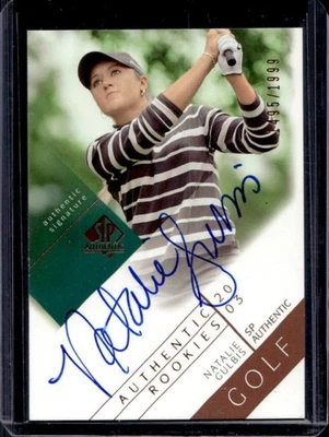 2003 SP Authentic Natalie Gulbis Rookie Auto #/1999 - Image 1 of 2
