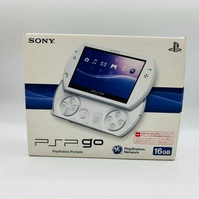 Sony PSP Go 16GB Pearl White N1000PW Japan Portable Console Retro Gaming - Image 1 of 4