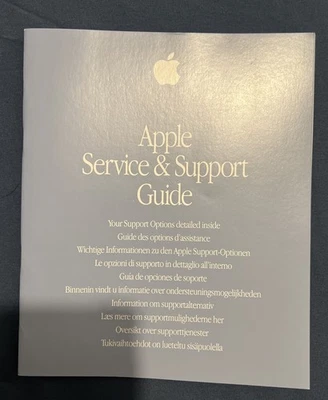 Vintage Apple Service & Support guide + vintage stickers & other iMac booklets  - Image 1 of 4
